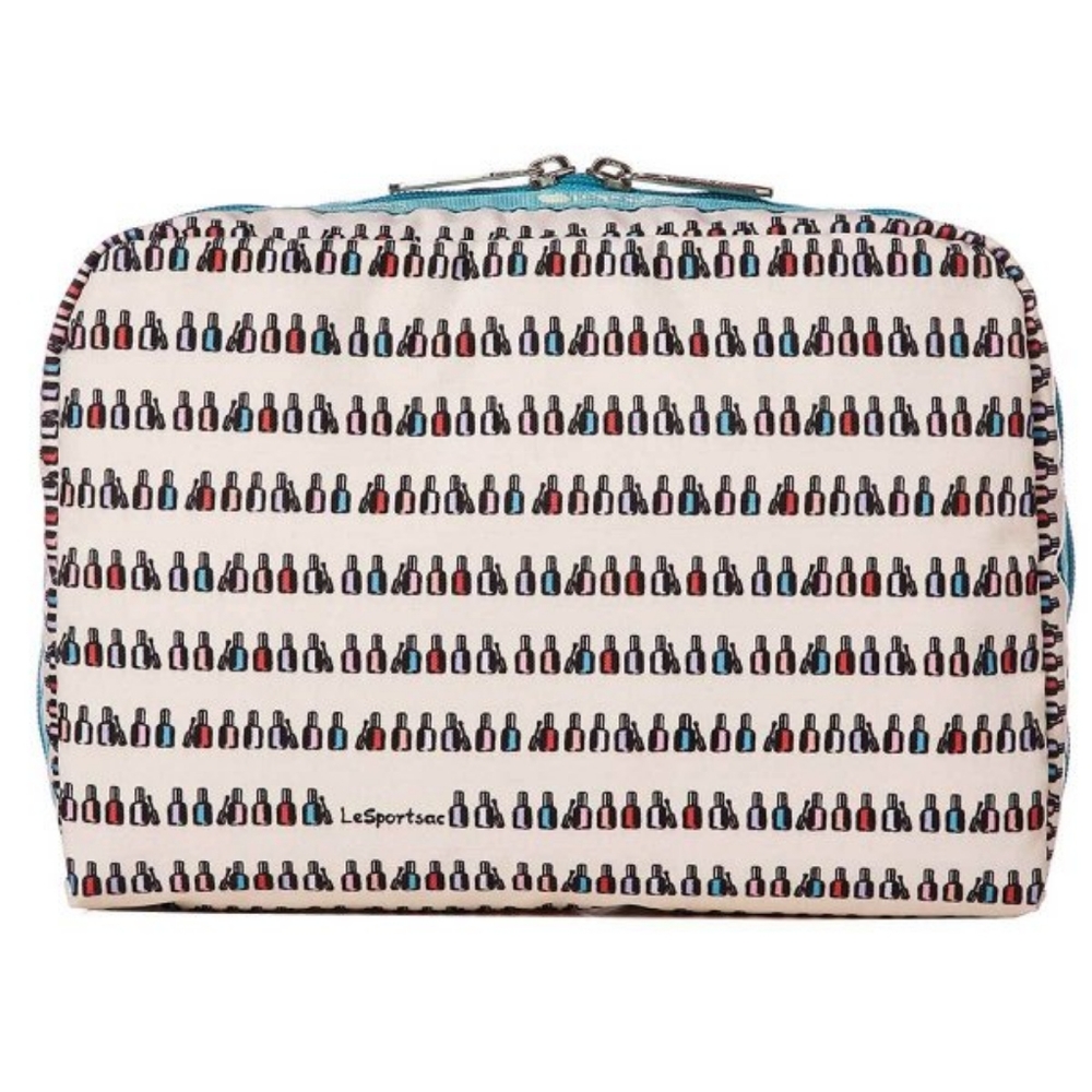 Lesportsac Extra Large Rectangular Cosmetic - Polished Turquoise nail polish